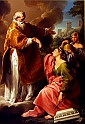 BATONI POMPEO (1708-1787) - S.Marino risolleva la Repubblica. (1740). S.Marino, Museo di